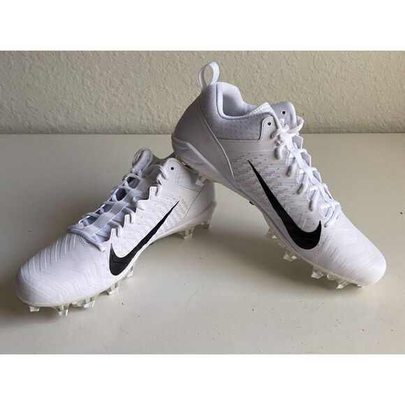 Nike Alpha Menace Pro 2 Low White Football Cleats CV6477-100 Men’s Sz 14